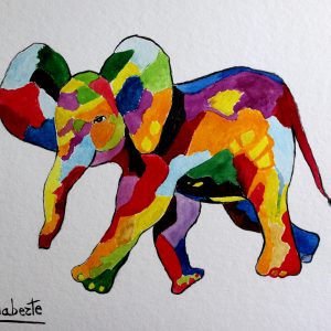 Elefante en colores